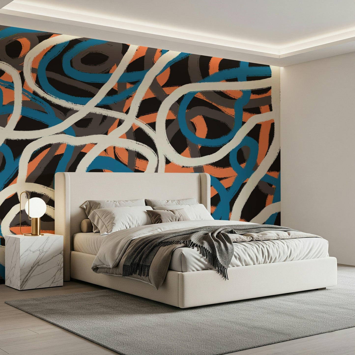 Brushstroke Maze Wall Mural -2630428