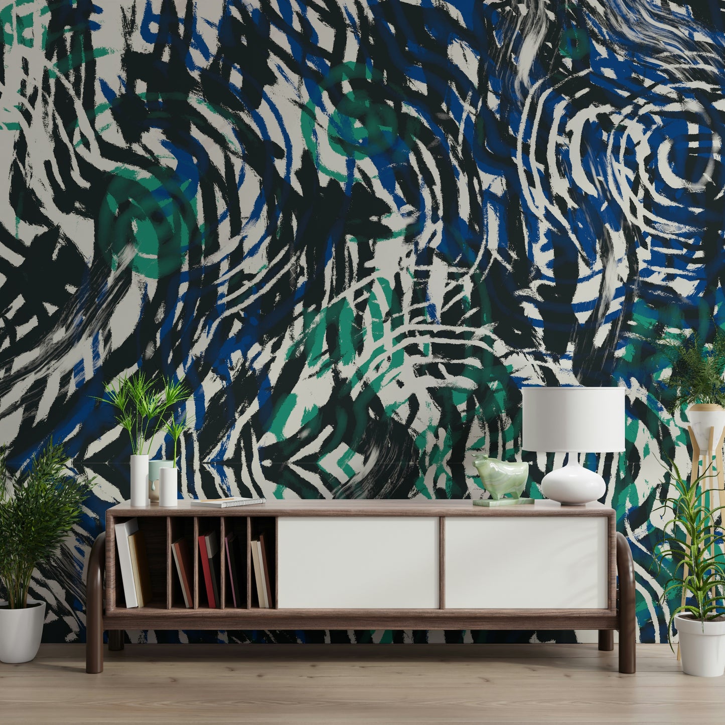 Groovy Brushstrokes Wall Mural -2630471