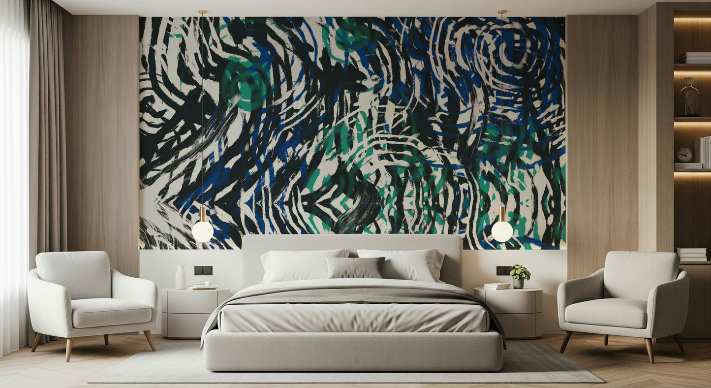 Groovy Brushstrokes Wall Mural -2630471