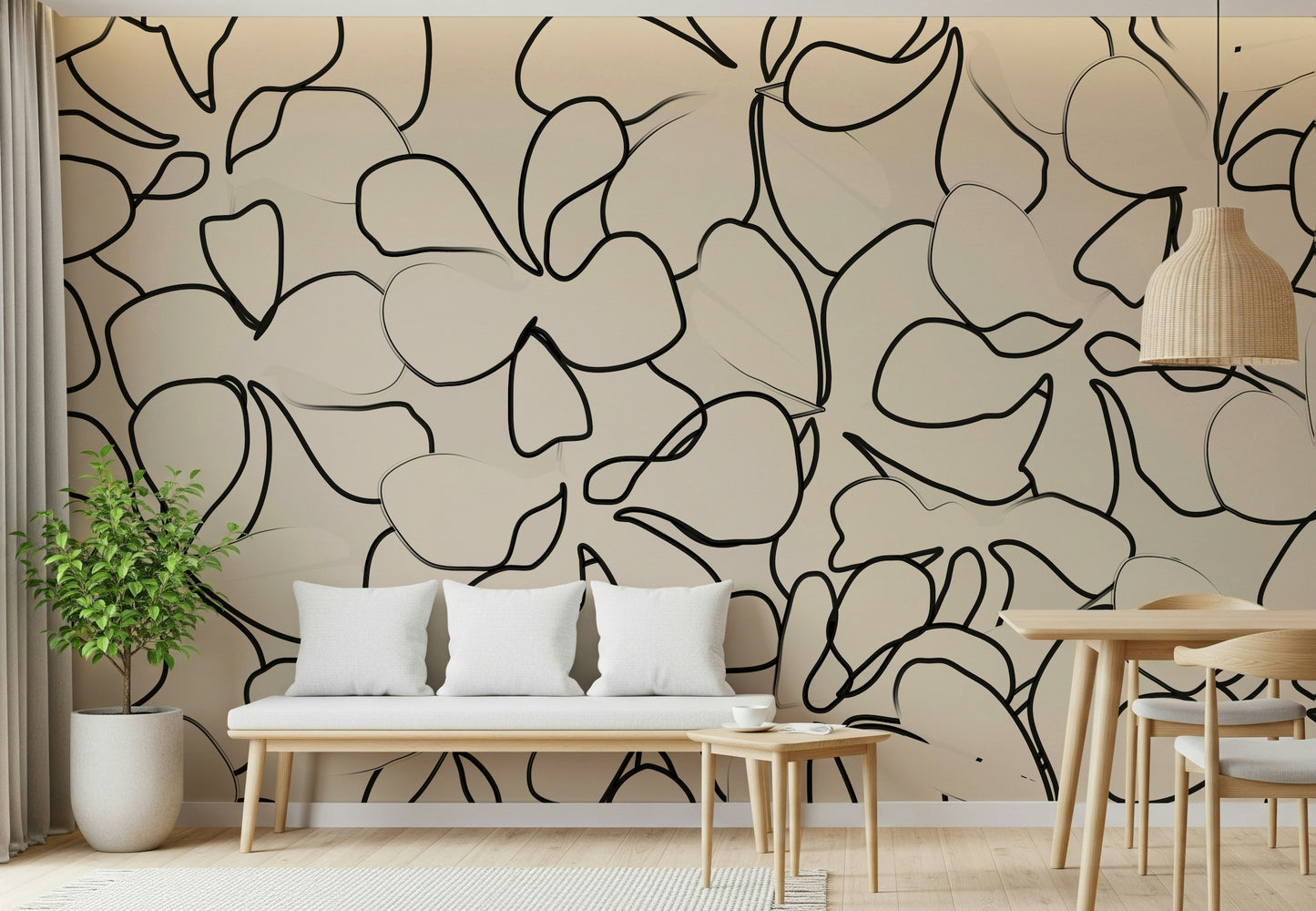 Organic Trace Wall Mural -2632099