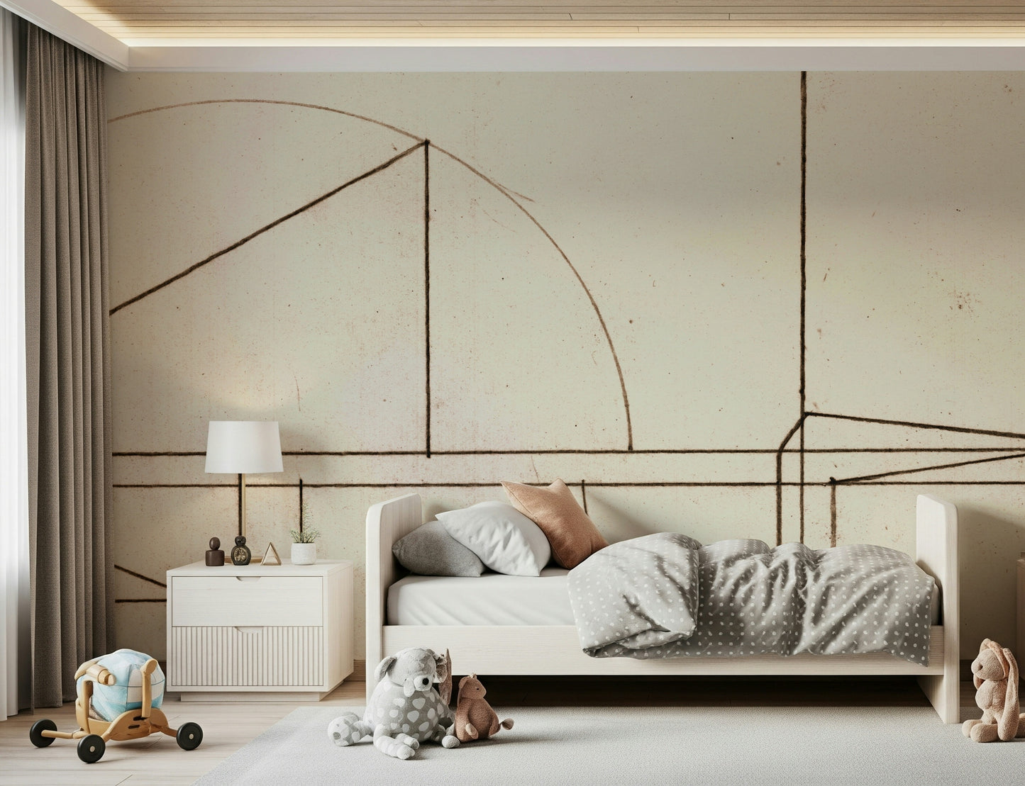 Architectural Blueprint Wall Mural -2632111