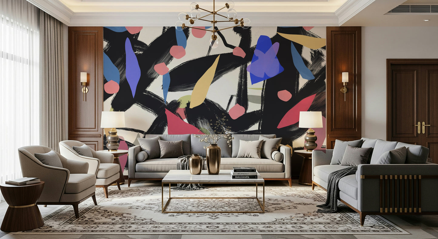 Brushstroke Symphony Wall Mural -2632272