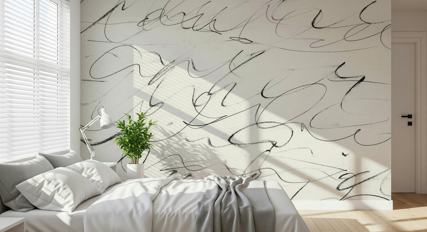 Abstract Scribbles Wall Mural -2636256