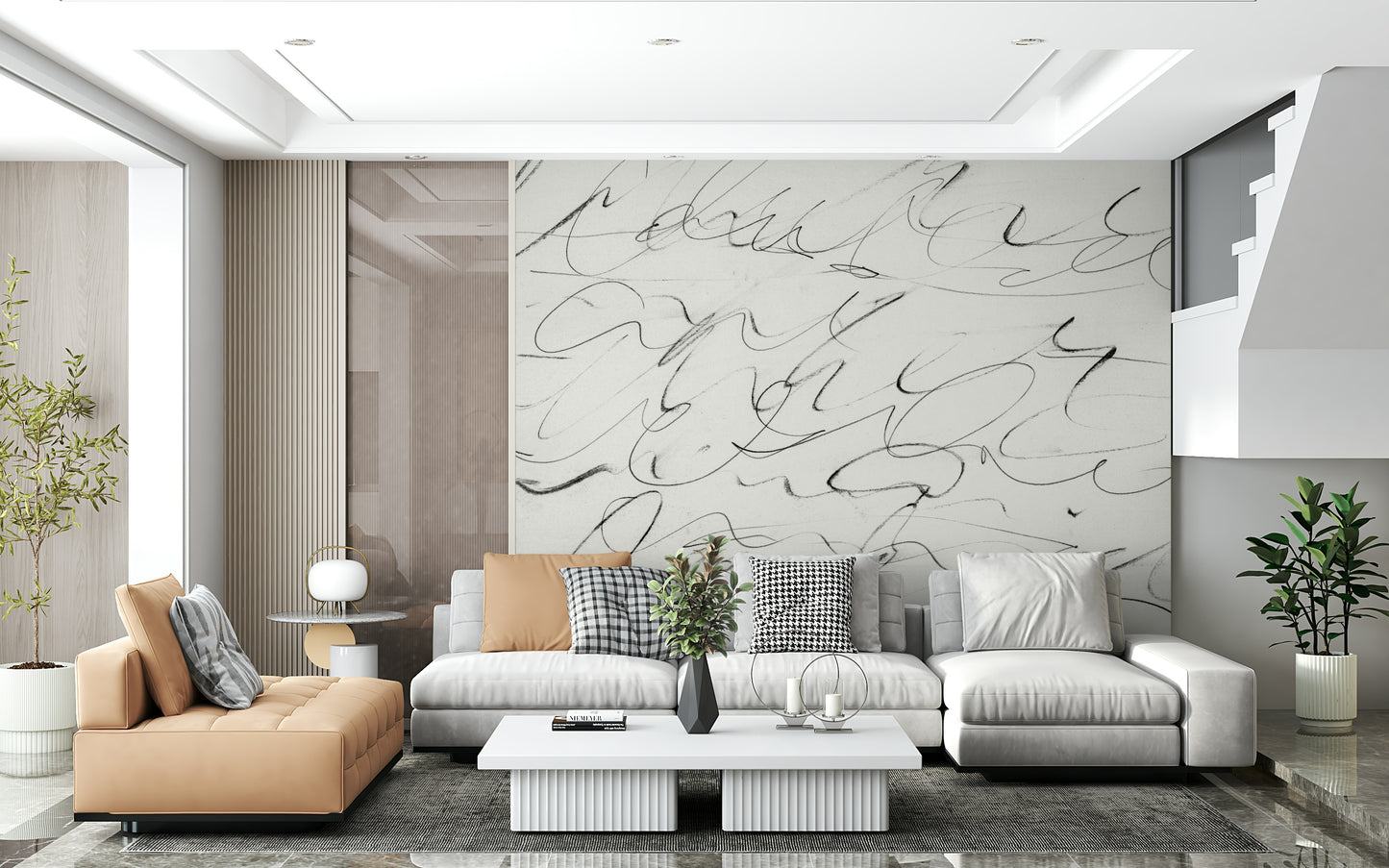 Abstract Scribbles Wall Mural -2636256