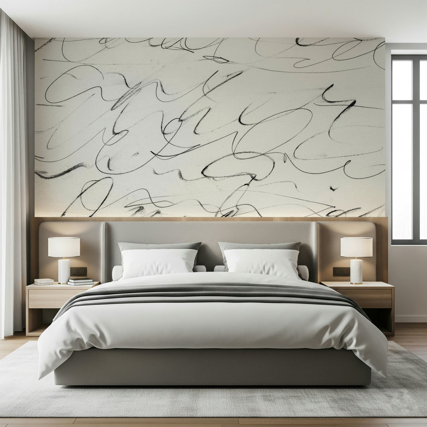 Abstract Scribbles Wall Mural -2636256