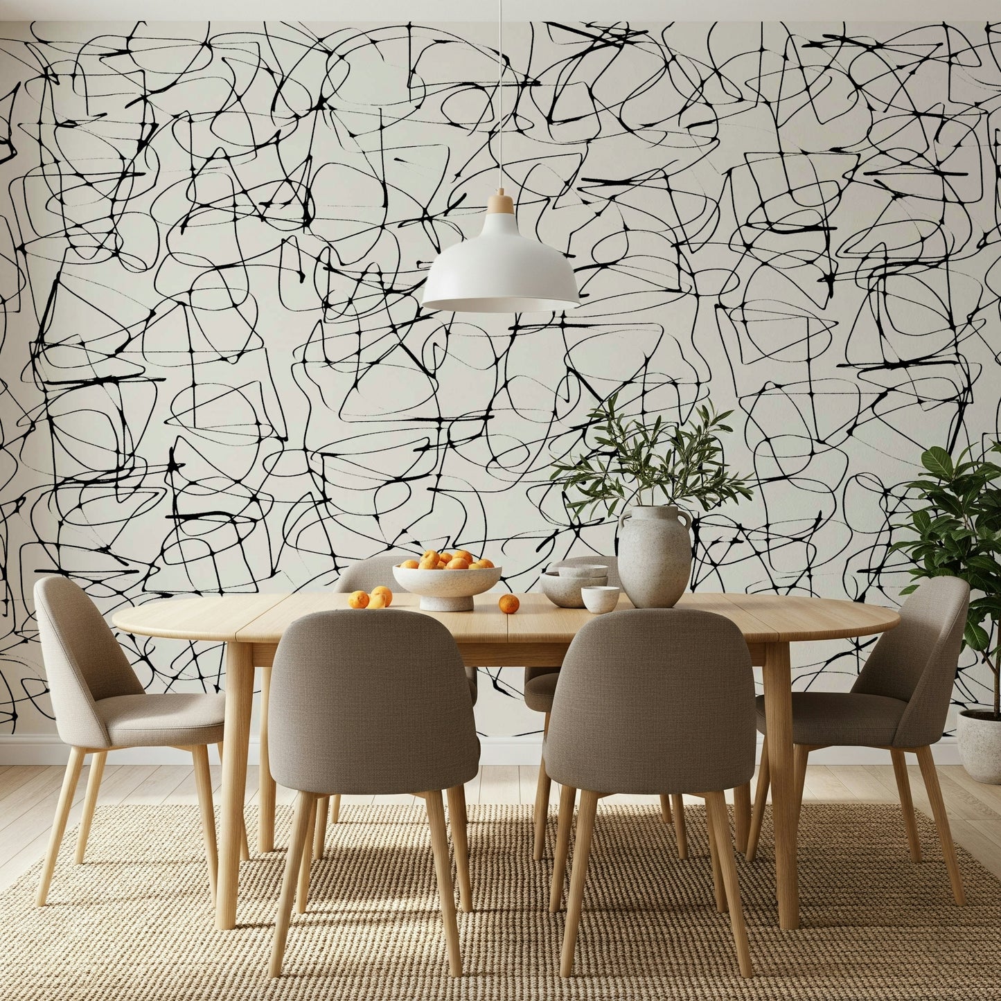 Ink Scribbles Wall Mural -2636257