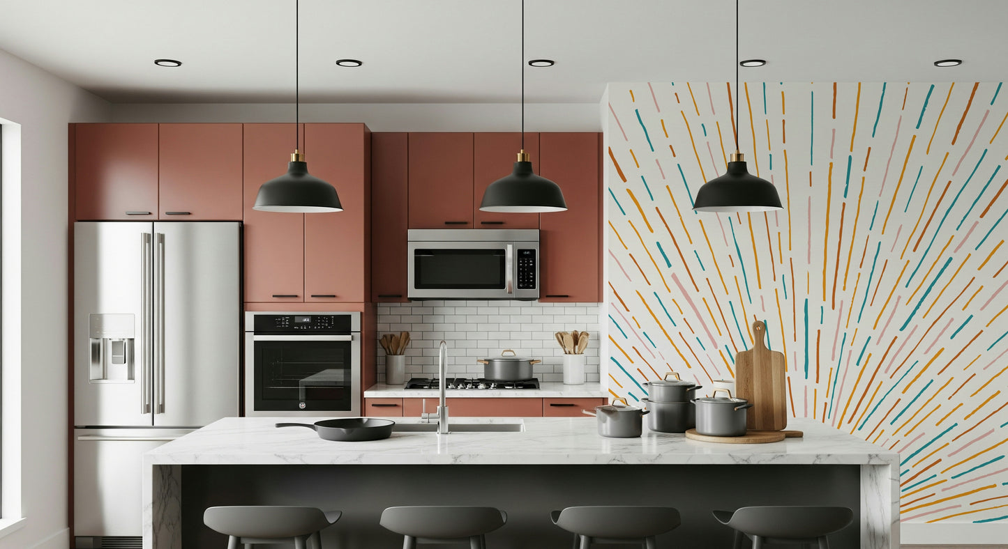 Sunrise Burst Wall Mural -2674537