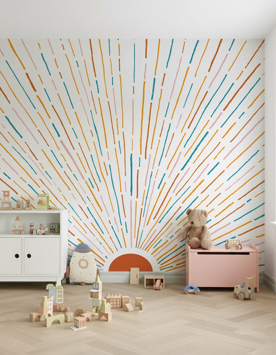 Sunrise Burst Wall Mural -2674537