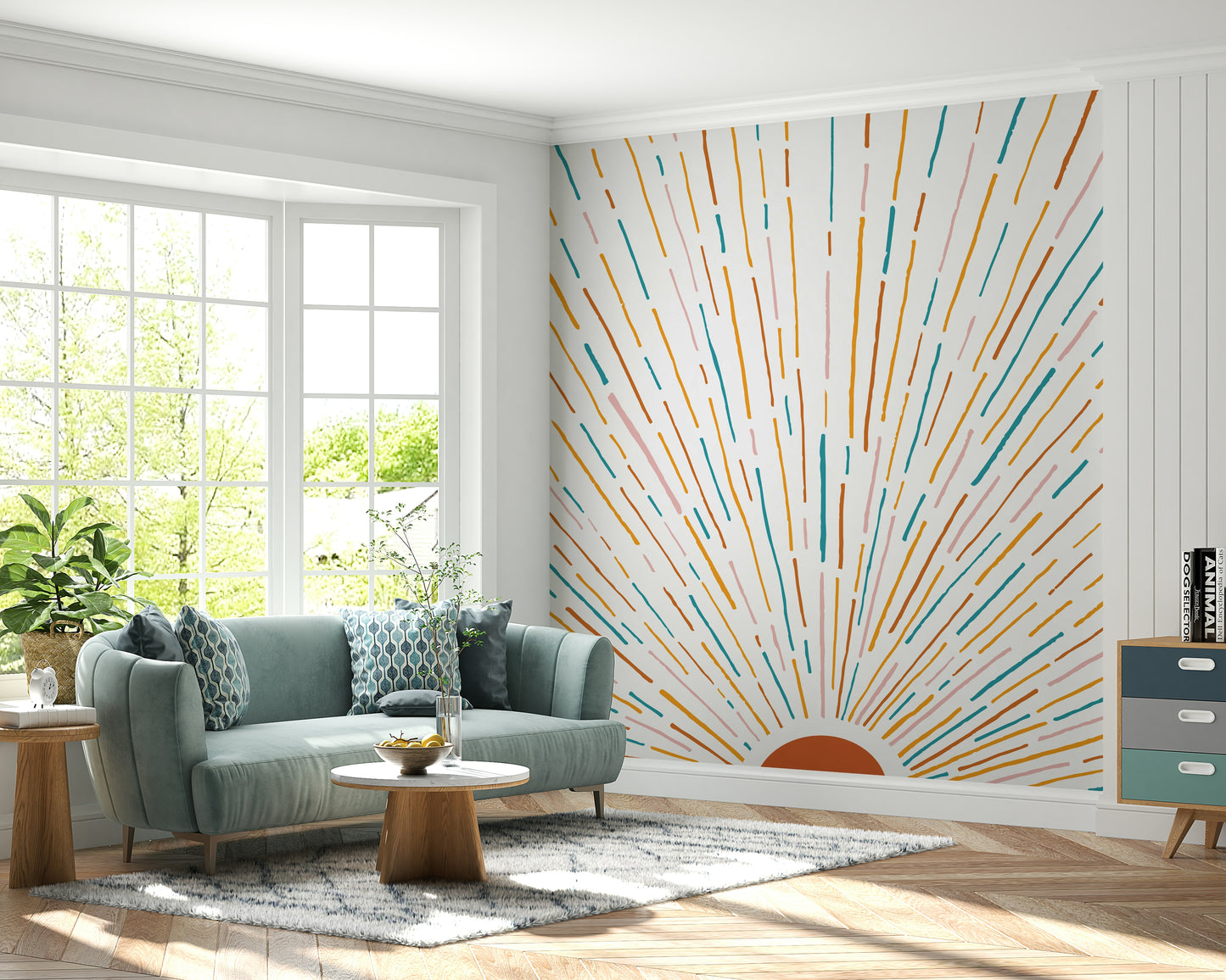 Sunrise Burst Wall Mural -2674537