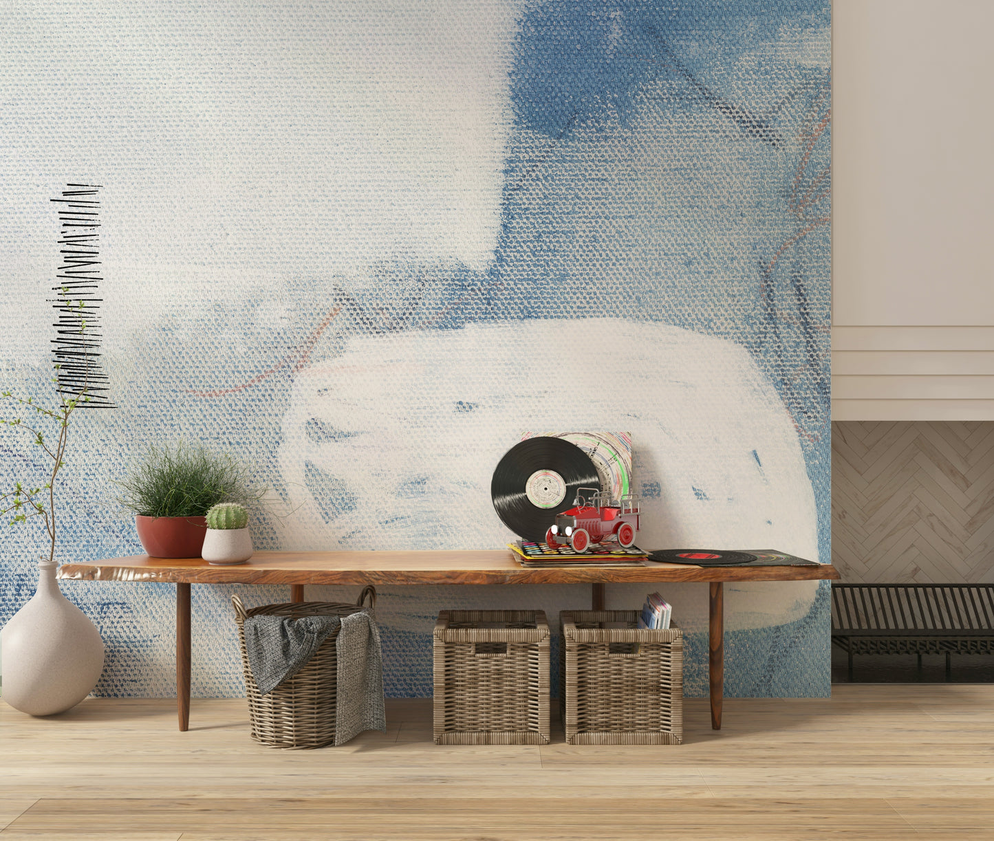 Abstract Blue Dreamscape Wall Mural -2711745