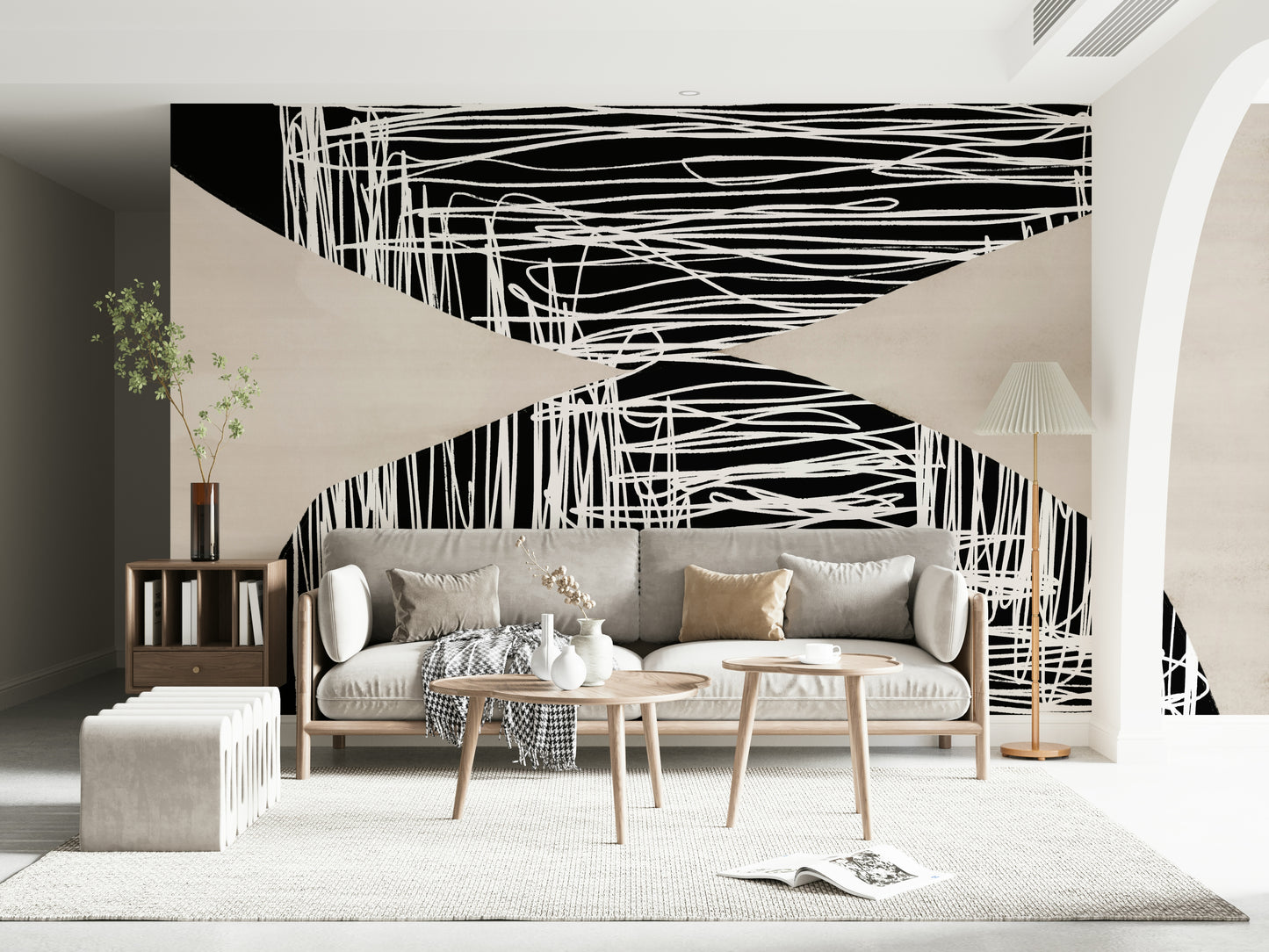 Geometric Scribbles Wall Mural -2711793