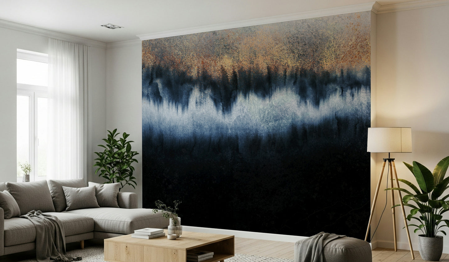 Gilded Depths Wall Mural