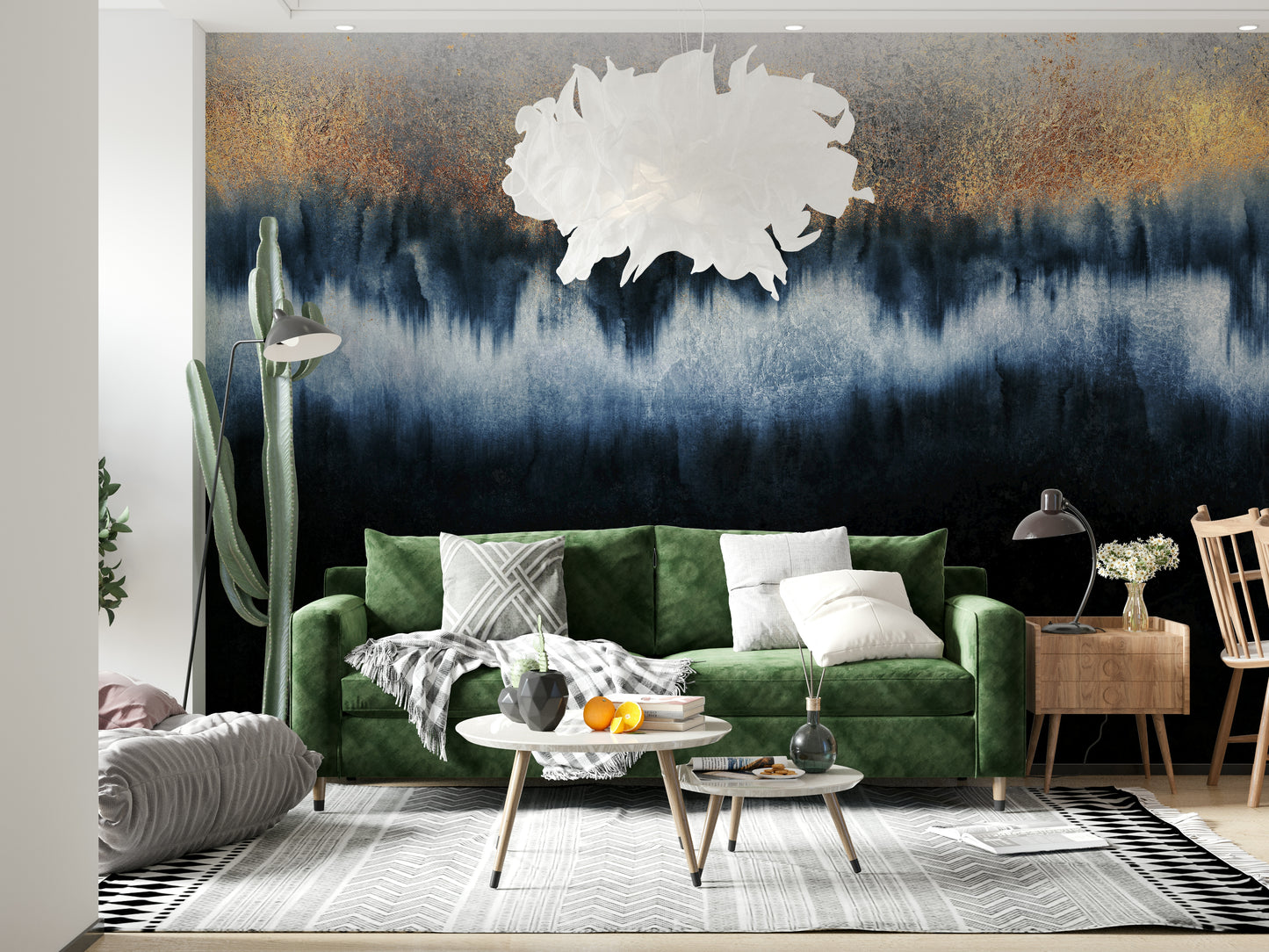Gilded Depths Wall Mural