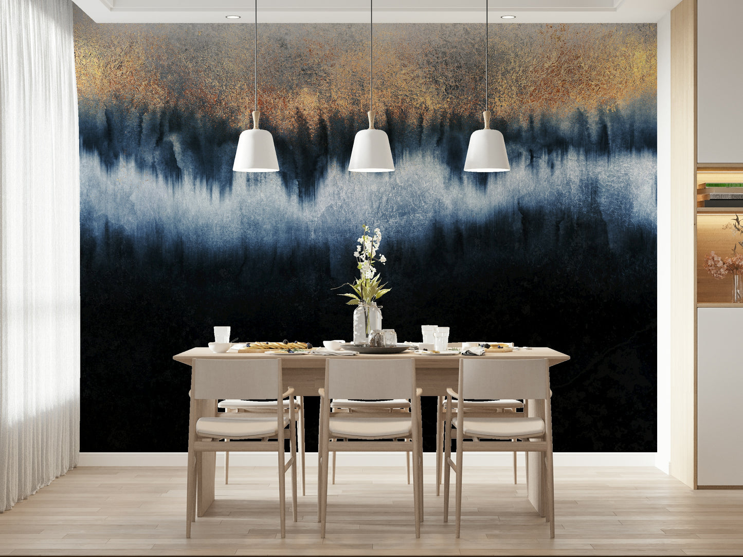 Gilded Depths Wall Mural
