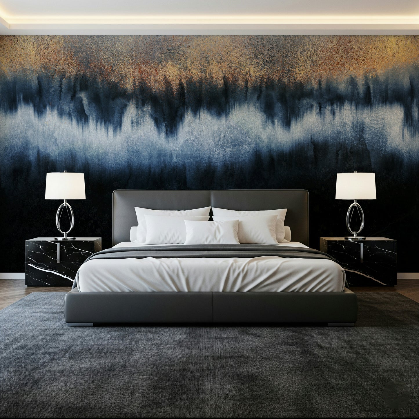 Gilded Depths Wall Mural