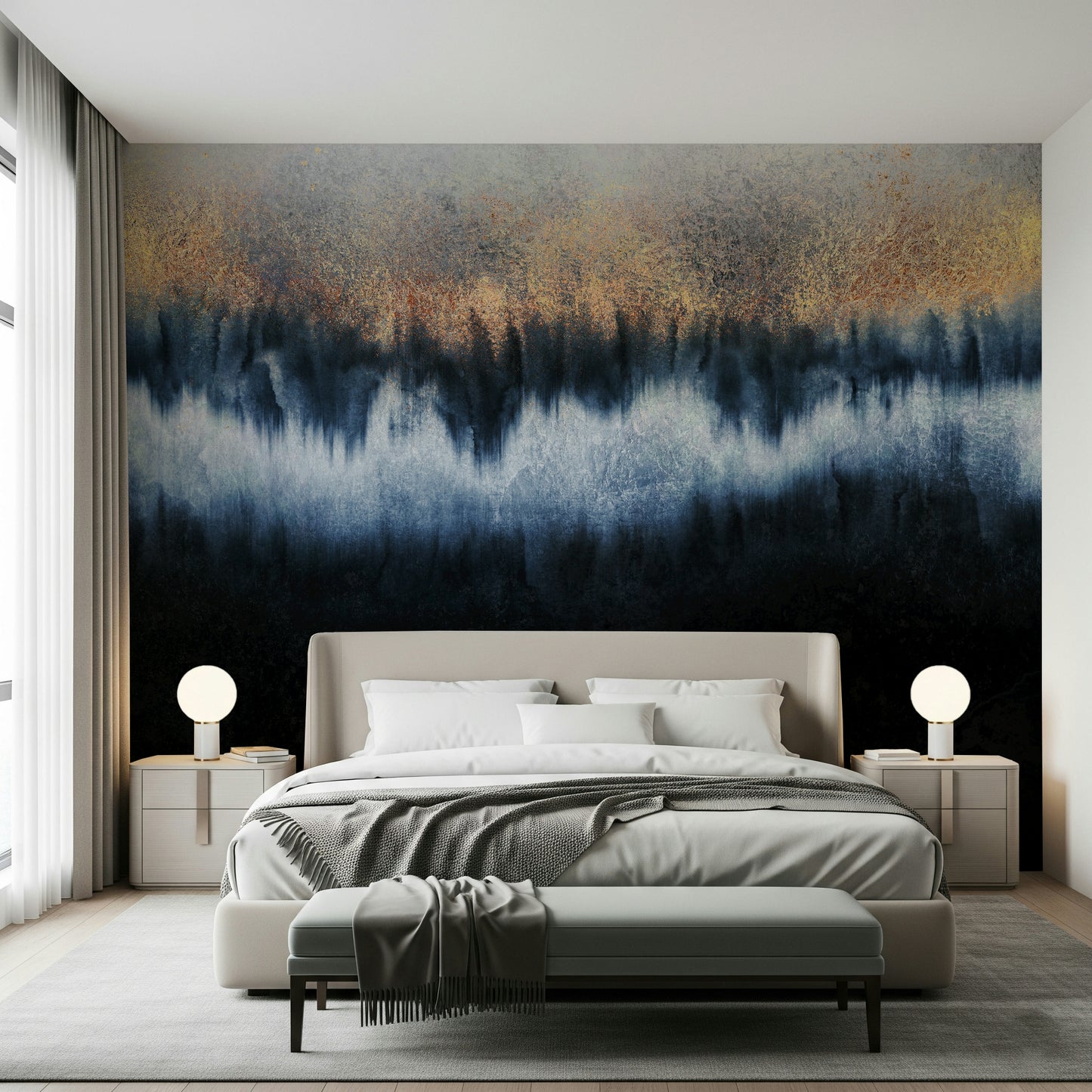 Gilded Depths Wall Mural