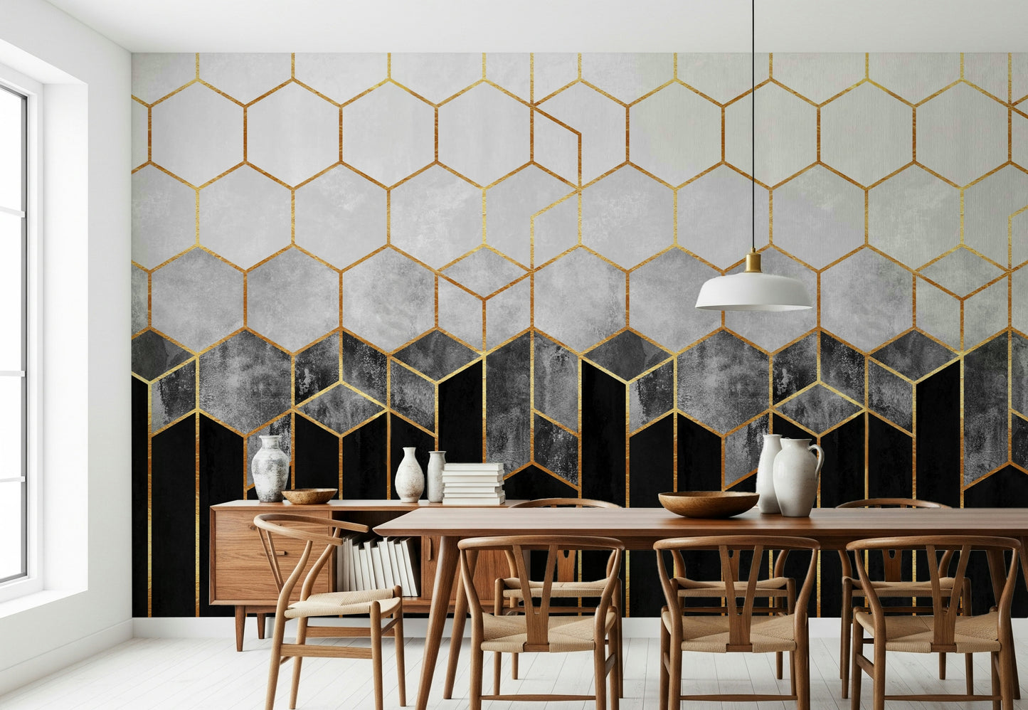 Hex Deco Wall Mural - 2715906