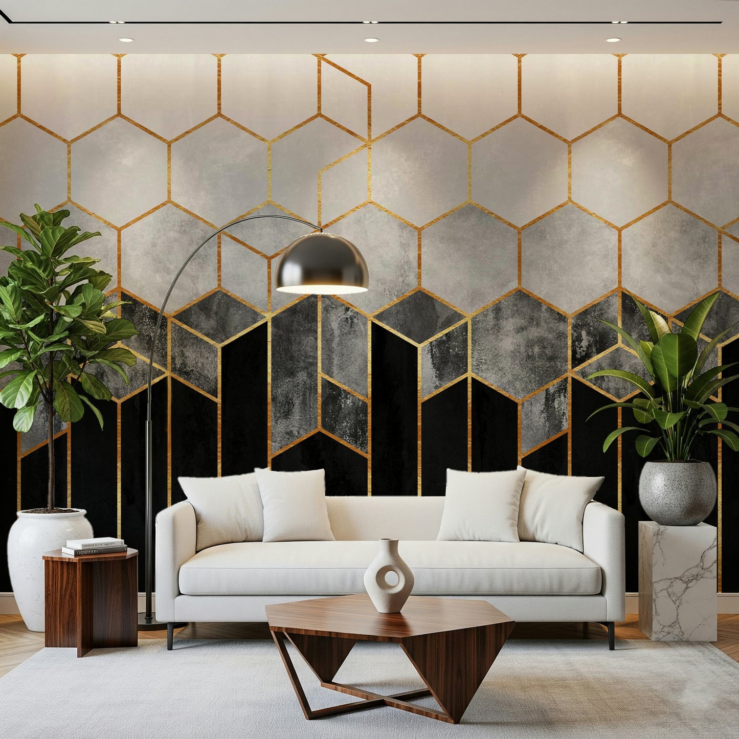 Hex Deco Wall Mural - 2715906