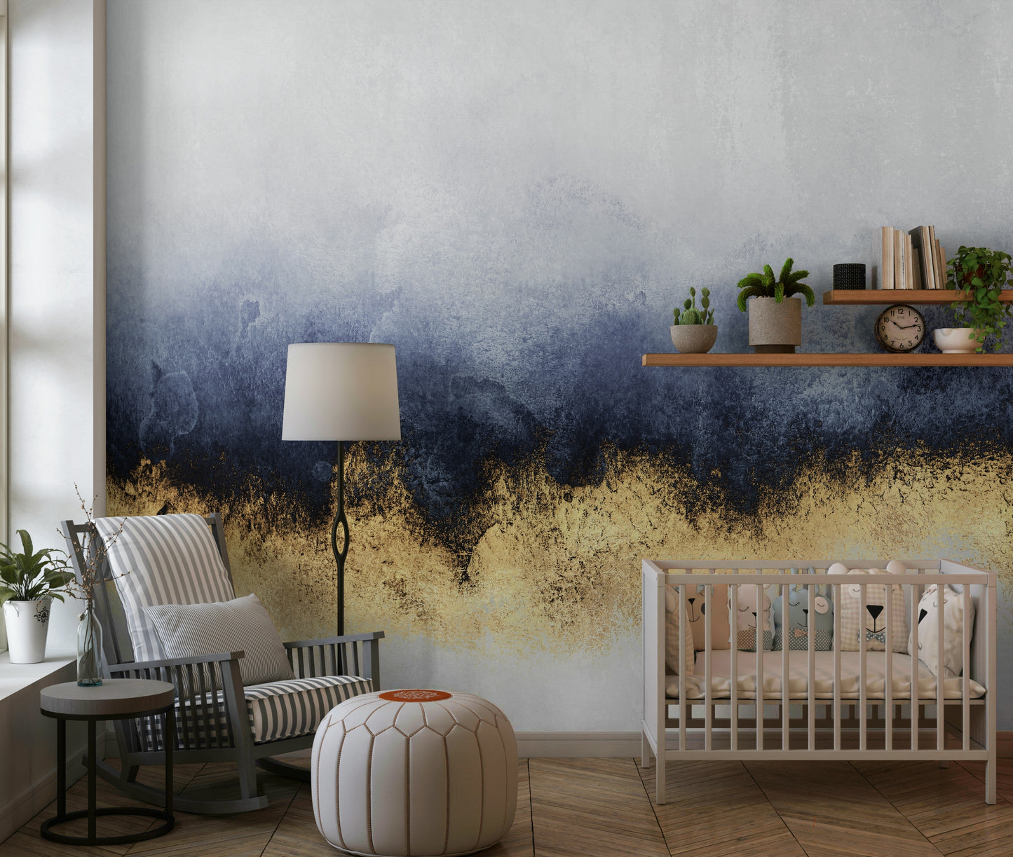 Azure Gold Wall Mural -2715902
