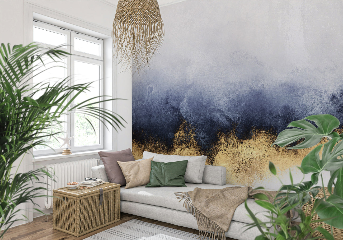Azure Gold Wall Mural -2715902