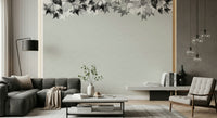 A beautiful monochrome canopy wallpaper mural for a modern home.