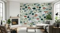 A classic terrazzo design wallpaper for walls.