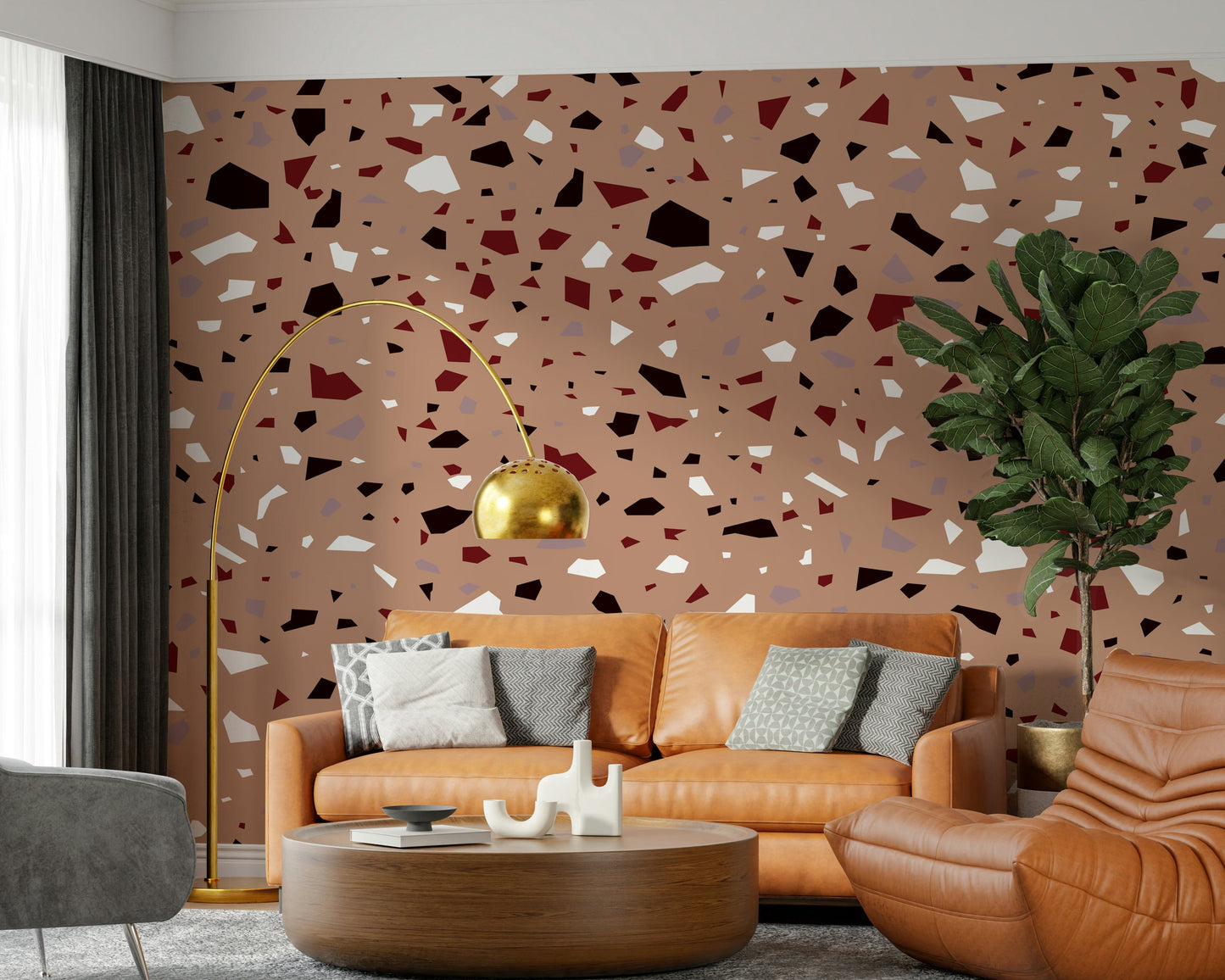 A classic abstract stone wallpaper for walls.