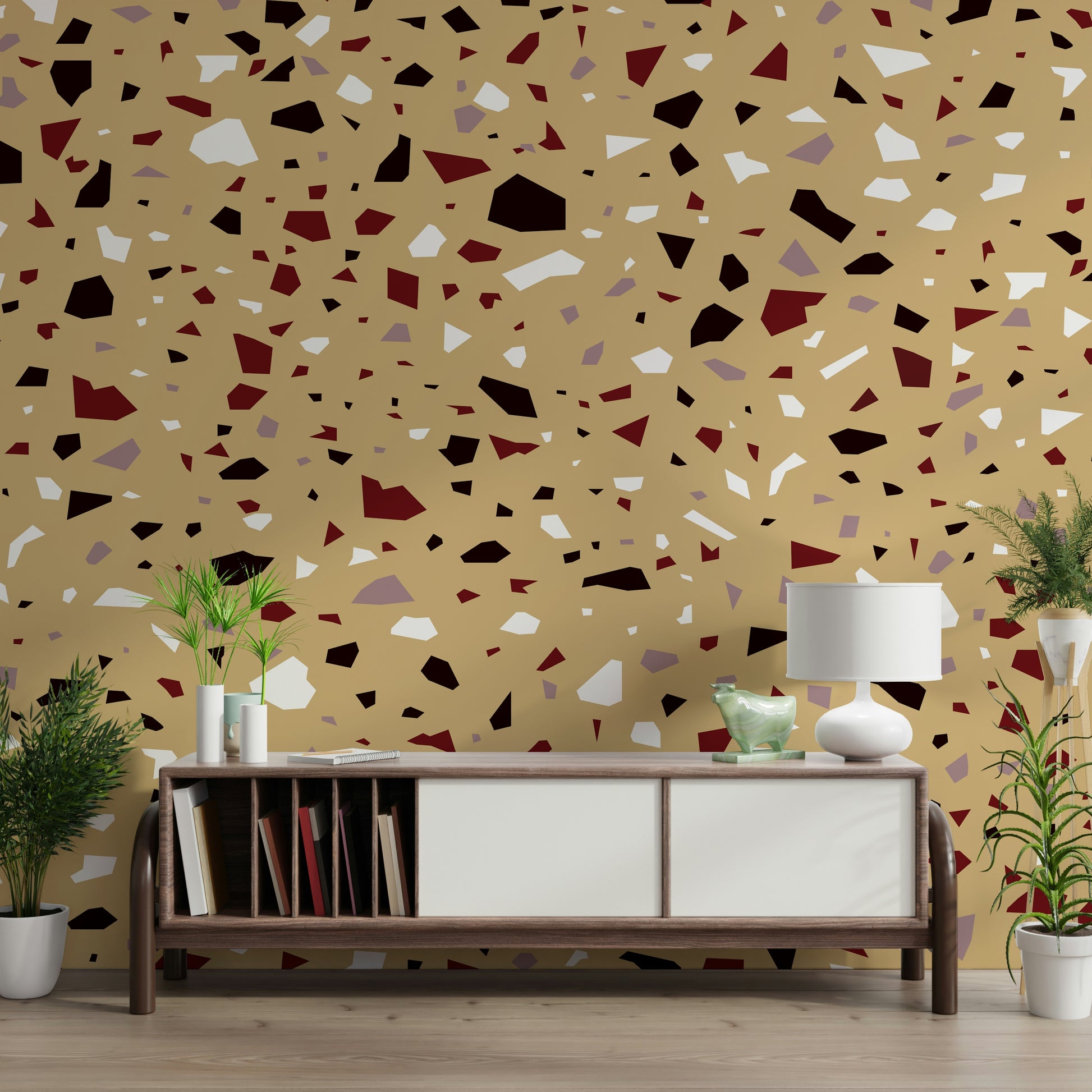 A classic abstract design wallpaper for walls.