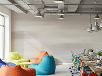 A serene abstract paint wall mural in neutral tones.