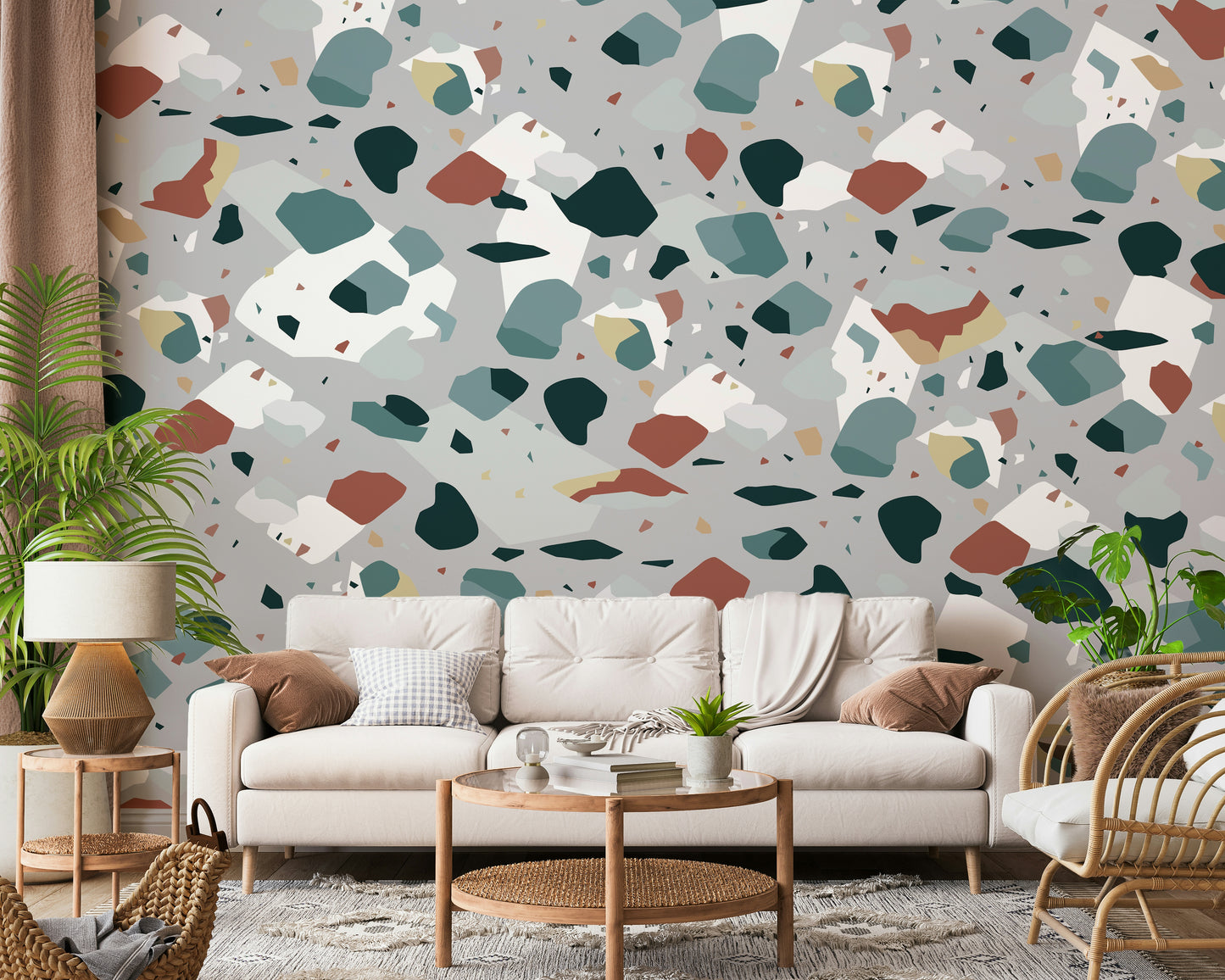 A classic abstract design wallpaper for walls.