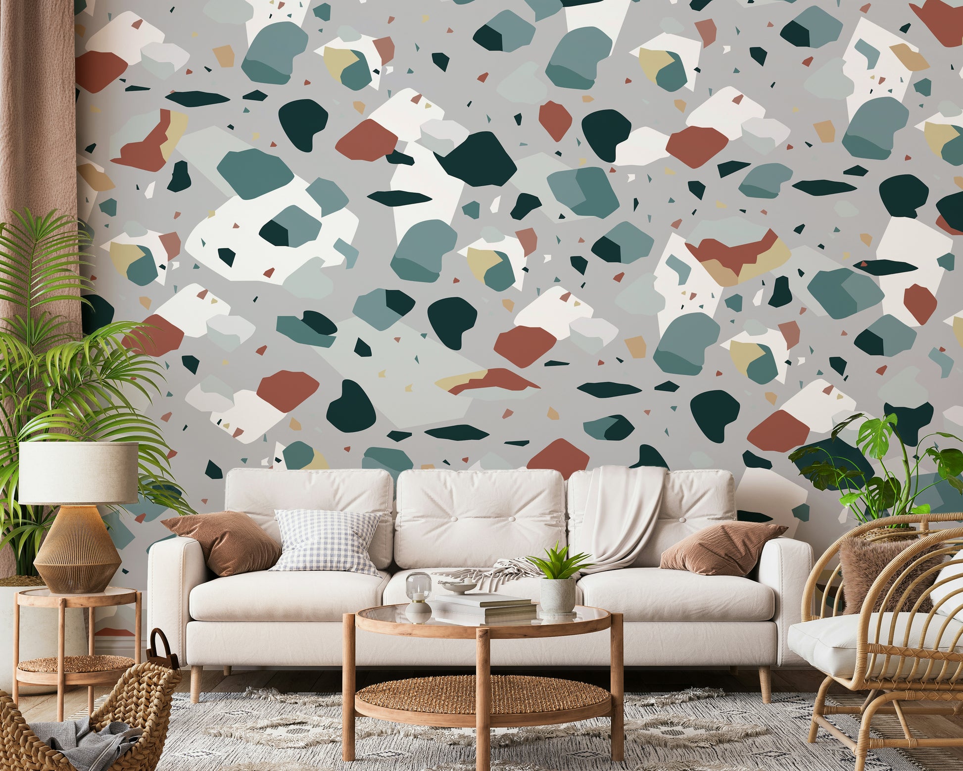 A classic abstract design wallpaper for walls.