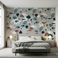 A serene modern pattern wall mural for your decor.