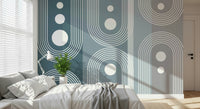 A serene cosmic pattern wall mural for your decor.