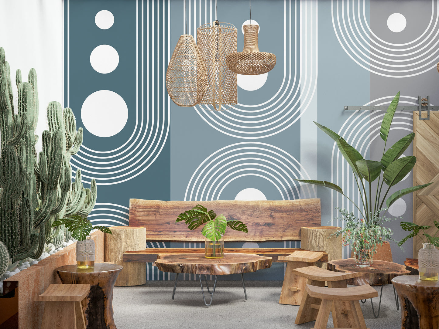 A classic abstract design wallpaper for walls.