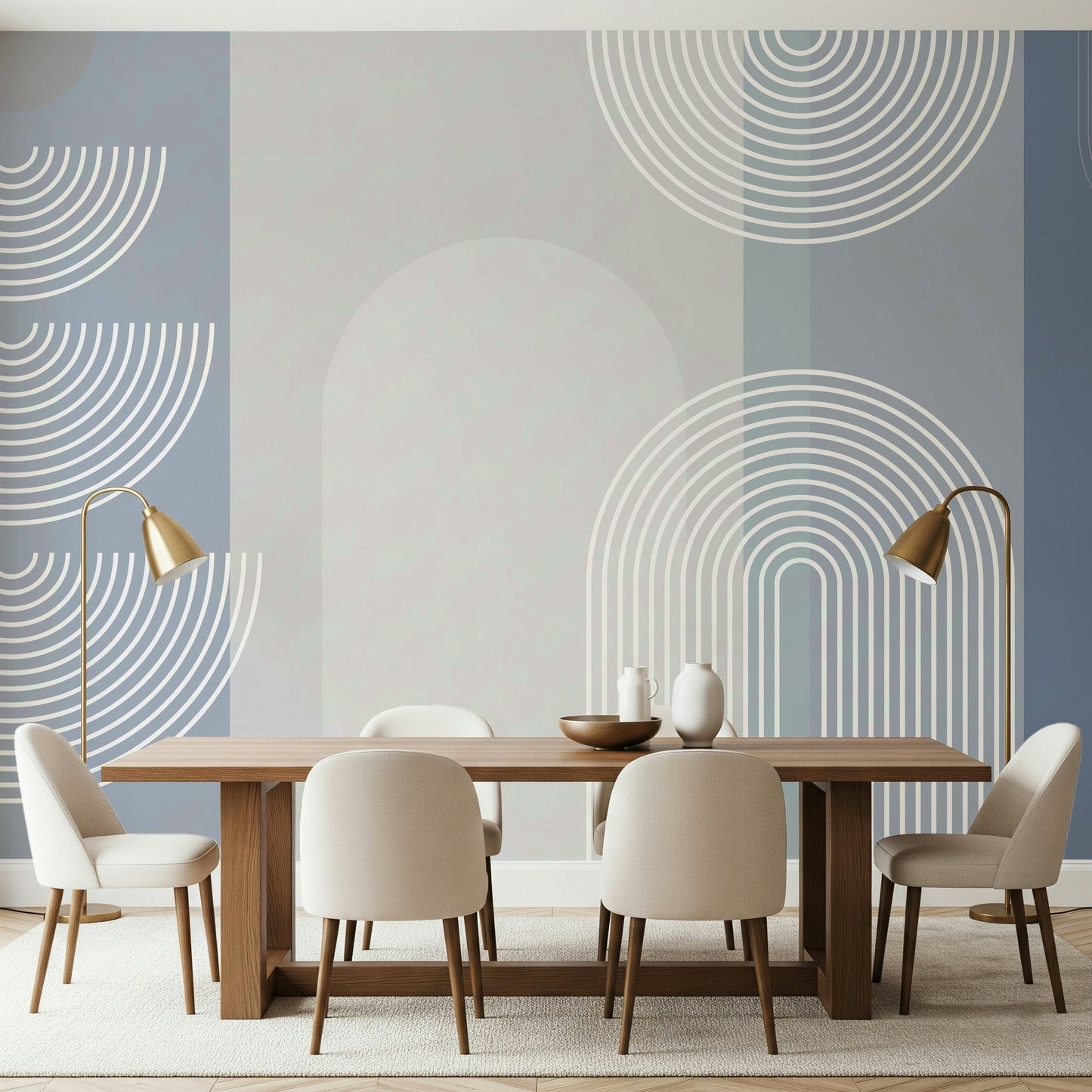 A serene mysterious pattern wall mural for your decor.