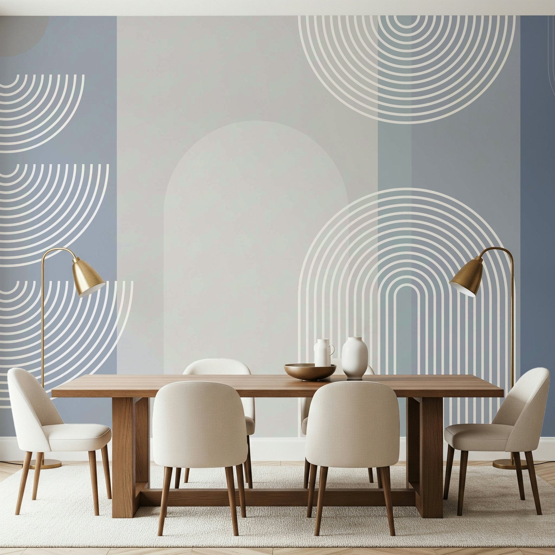 A serene mysterious pattern wall mural for your decor.