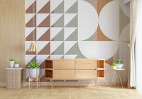 A serene abstract pattern wall mural for your decor.