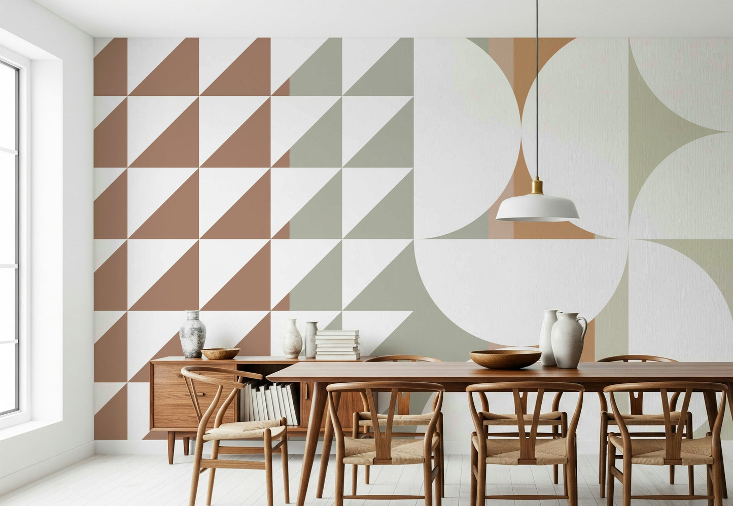 A classic abstract design wallpaper for walls.