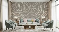 A classic abstract circle wallpaper for walls.
