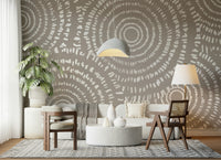 An artistic minimalist design mural for home decor.