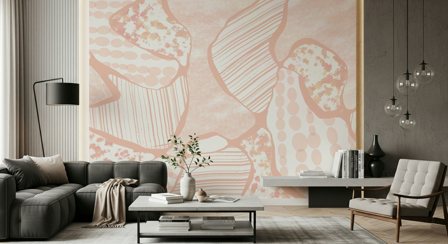A serene minimalist design wall mural for your decor.