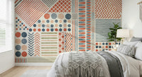 A classic abstract block wallpaper for walls.