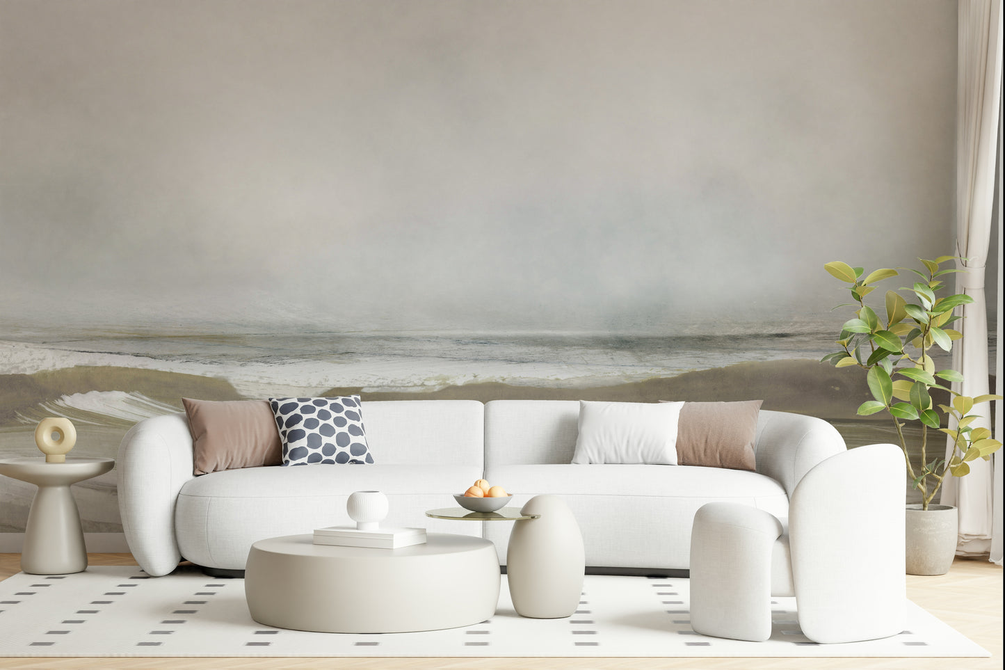 A beautiful modern art wall mural of delicate water.