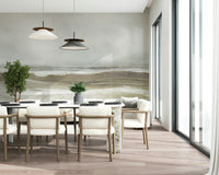 An artistic nature seascape mural for home decor.