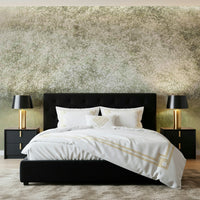 A calming floral design wallpaper mural that defines a space.