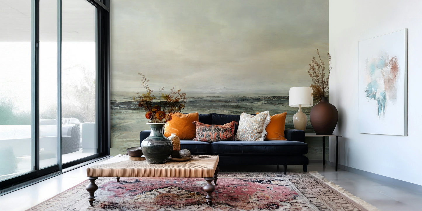 A beautiful modern art wall mural of delicate water.