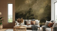 A contemplative gentle light wallpaper mural for a feature wall.