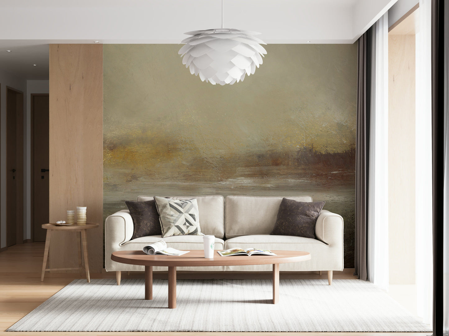 A classic abstract design wallpaper for walls.