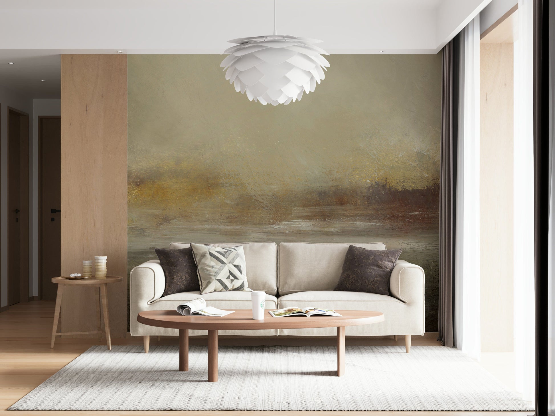 A classic abstract design wallpaper for walls.