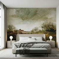An artistic nature inspired mural for home decor.